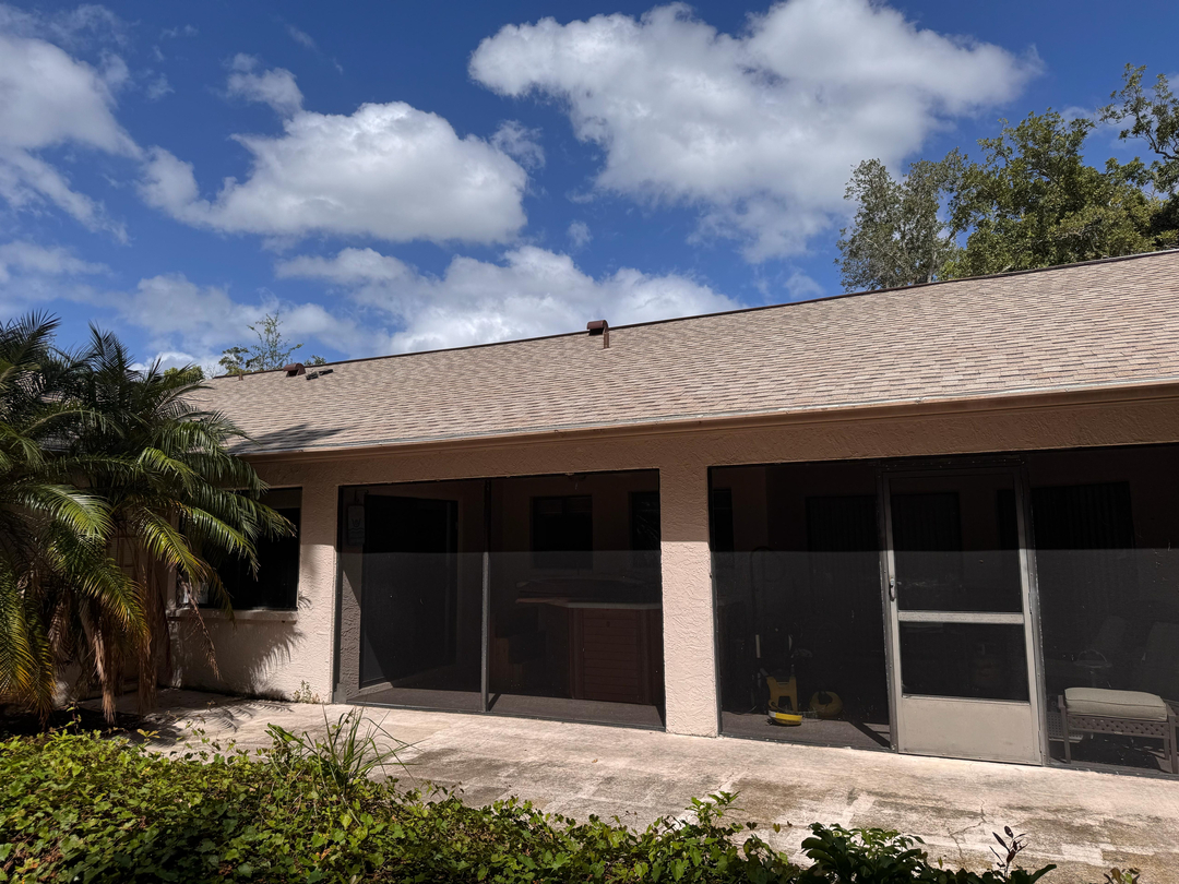 Shingle roof on a Tampa Bay home