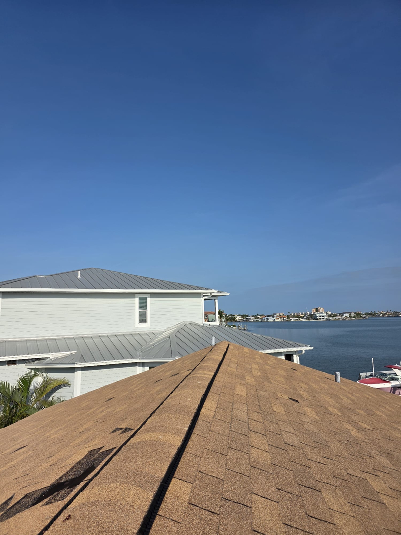 Roof overlooking the water
